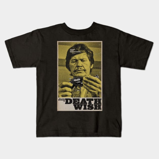 Death Wish Movie Poster Tee Kids T-Shirt by trevorduntposterdesign